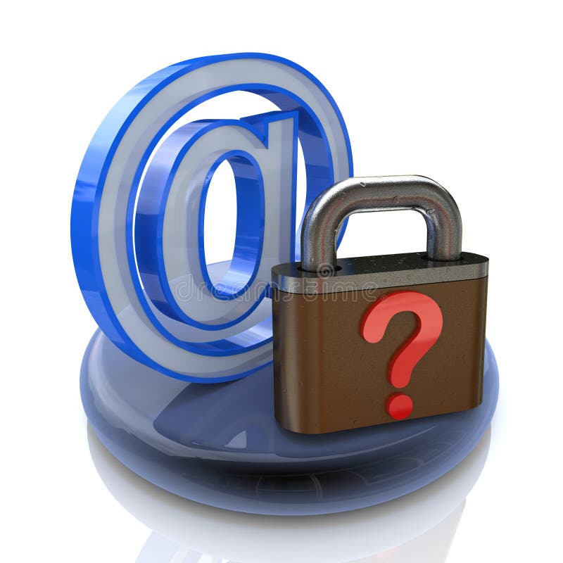 Protection Internet data stock illustration