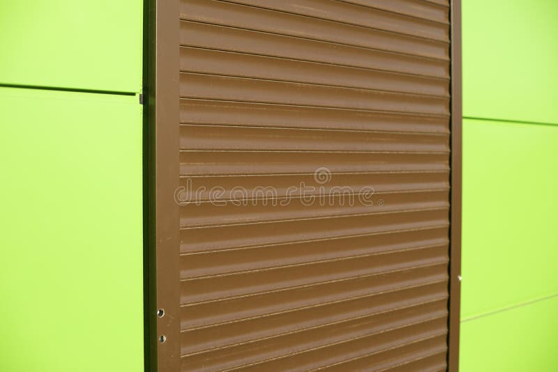 Protective Door. Entrance To Building Stock Image Image of industrial