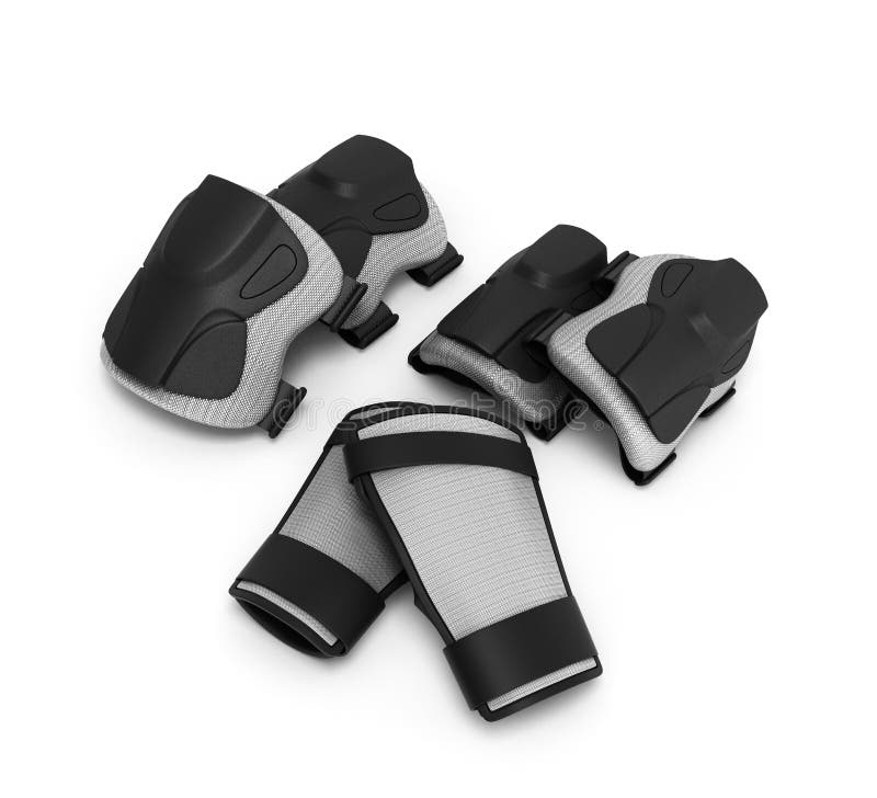 Protective Gear for Multi Sport 3d Render on White Background Stock