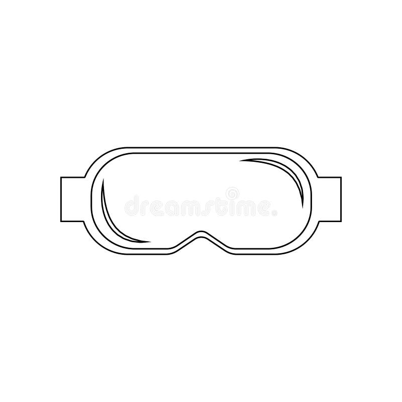 Protective Goggles Icon. Elements Of Construction Tools Icon. Premium