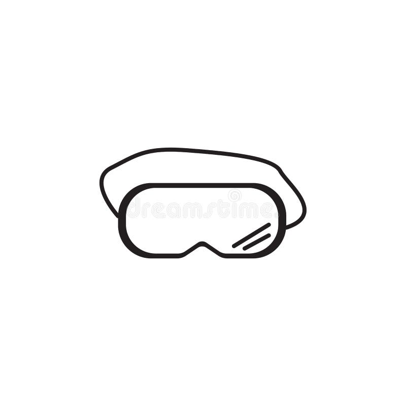 Protective Goggles Icon. Elements Of Construction Tools Icon. Premium