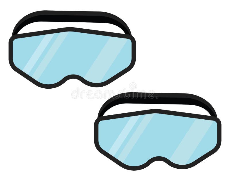 Protective goggles, icon stock vector. Illustration of safe 261377665