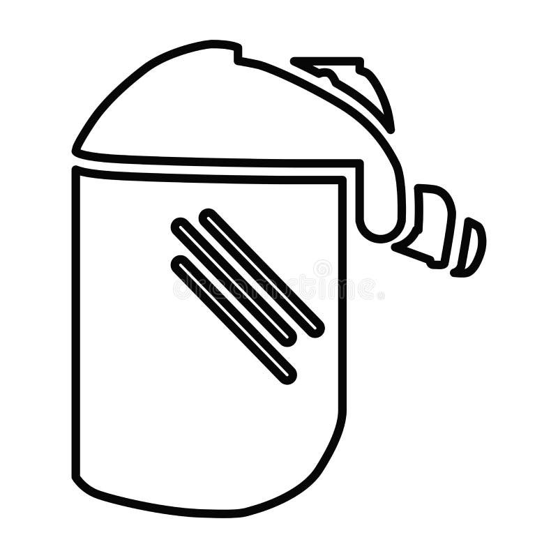 Protective Mask Icon. Mask for Various Works in Construction and