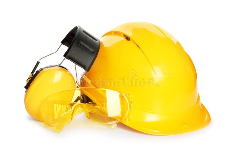 Protective Workwear on White Background. Stock Photo Image of