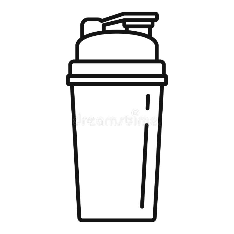 Shaker classic protein powder Royalty Free Vector Image