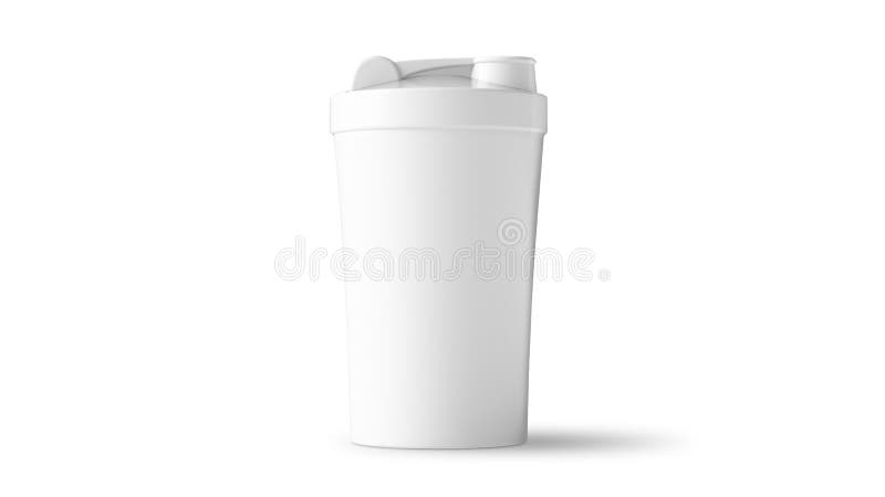 Two Black Shaker Bottle Mockups, Small and Big