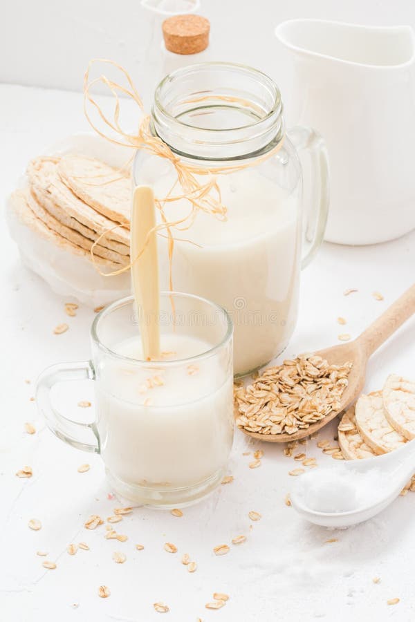 Protein Source Oat Milk Homemade Product Stock Image Image of