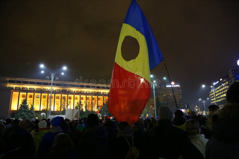 Protest gegen Korruption und rumänische Regierung stockfoto Protest gegen Korruption und rumänische Regierung stockfoto