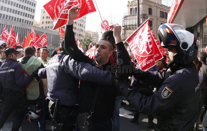 Protest i Spanien 011 royaltyfri bild Protest i Spanien 011 royaltyfri bild