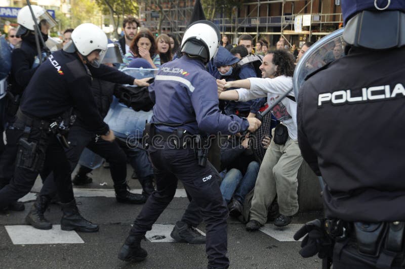 Protest i Spanien 059 fotografering för bildbyråer Protest i Spanien 059 fotografering för bildbyråer