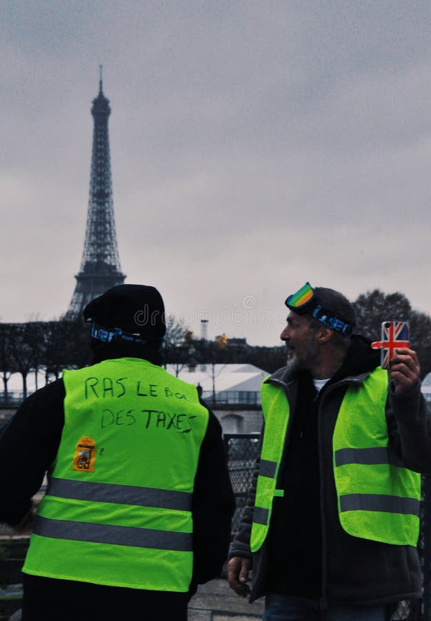 Protest in Paris, 1 12 2018 stockfotos Protest in Paris, 1 12 2018 stockfotos