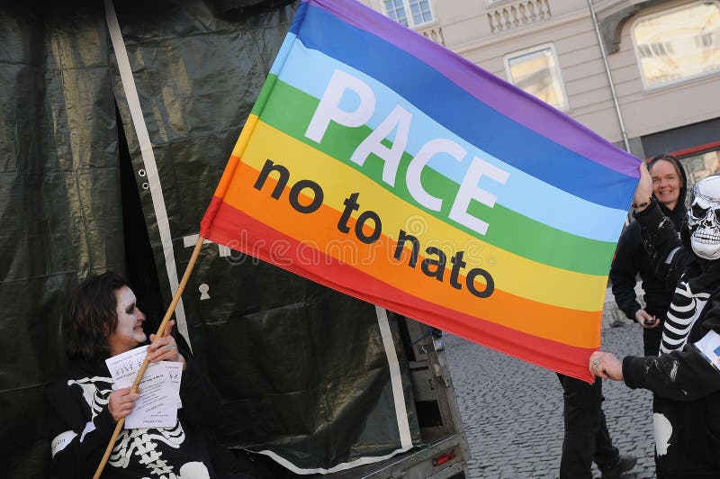 European Anti-NATO Peaceful Protest Demonstration Editorial Photo - Image  of atlantic, activists: 51868231