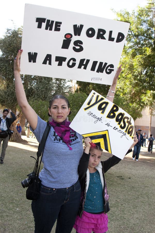 Protesta del SB 1070 de la ley de la inmigración de Arizona