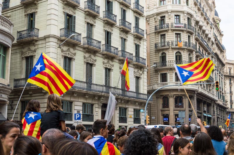 Protestation Pacifique, Barcelone photos stock Protestation Pacifique, Barcelone photos stock