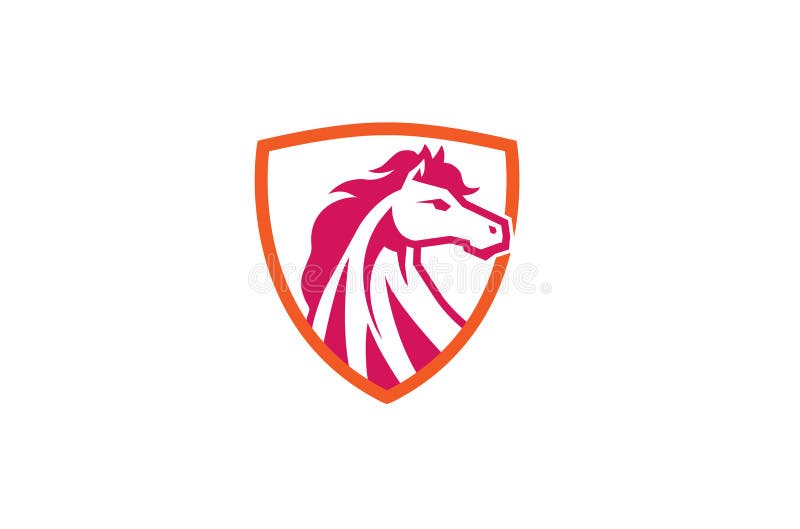 Protetor vermelho criativo Logo Design Symbol Vetora Illustration do cavalo ilustração stock Protetor vermelho criativo Logo Design Symbol Vetora Illustration do cavalo ilustração stock