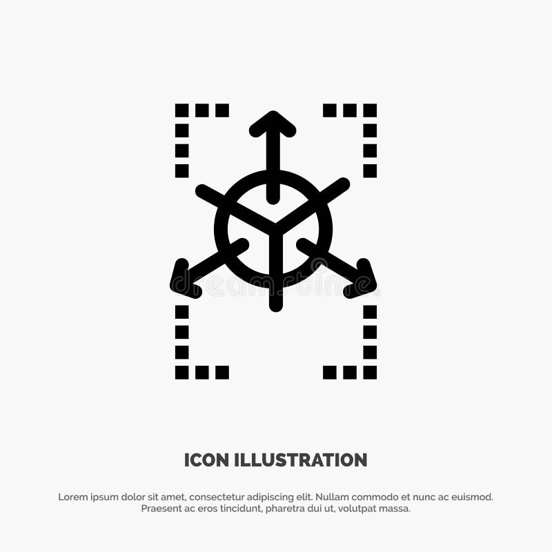 Prototyp, Gitter, Datenbank, Diagramm-Vektor-Linie Ikone vektor abbildung Prototyp, Gitter, Datenbank, Diagramm-Vektor-Linie Ikone vektor abbildung