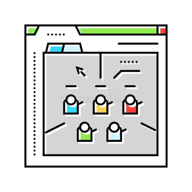 Prototyping game development color icon vector illustration stock illustration