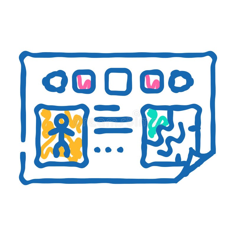 Prototyping game development icon doodle illustration vector illustration