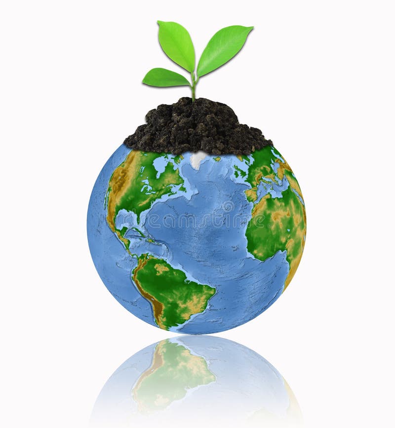 Protégez l'environnement avec un ove d'isolement par arbre photos stock Protégez l'environnement avec un ove d'isolement par arbre photos stock