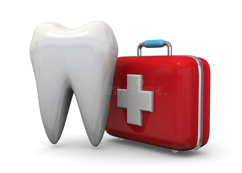 Protégez votre concept de dents - 3D illustration de vecteur Protégez votre concept de dents - 3D illustration de vecteur