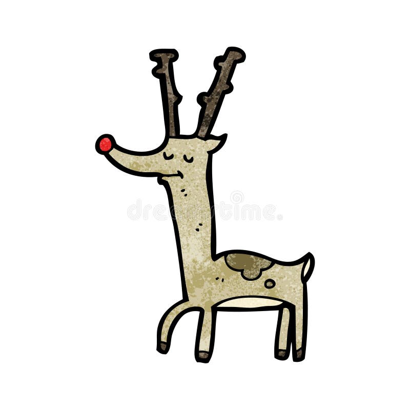 proud reindeer cartoon