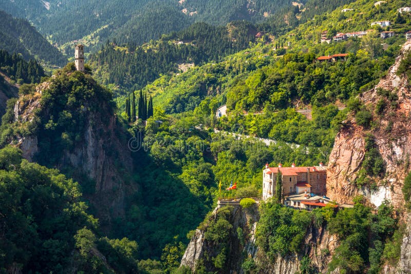 Proussos monastery near Karpenisi town in Evrytania - Greece.