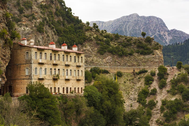 Proussos monastery near Karpenisi town in Evrytania - Greece