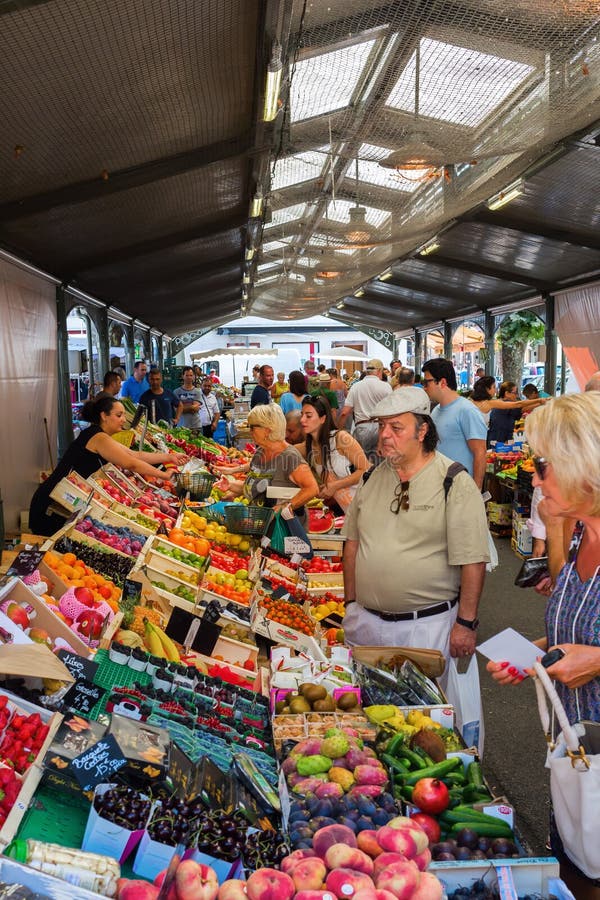 Provencal market in Cannes, French Riviera, France royalty free stock photography Provencal market in Cannes, French Riviera, France royalty free stock photography