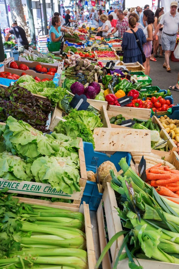 Provencal market in Cannes, French Riviera, France royalty free stock photos Provencal market in Cannes, French Riviera, France royalty free stock photos