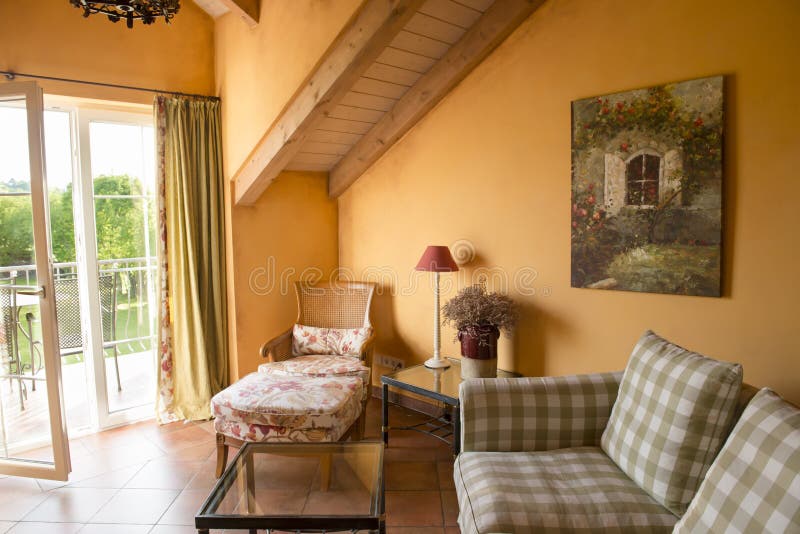 Provencal styled Hotel Room