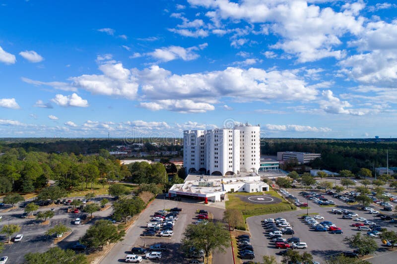 Providence Hospital at Sunset in Mobile, Alabama Stock Photo Image of