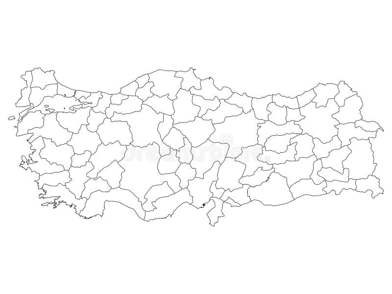 Административное деление турции карта