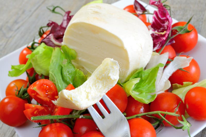Provola cheese stock photo. Image of appetizer, salad 36844484