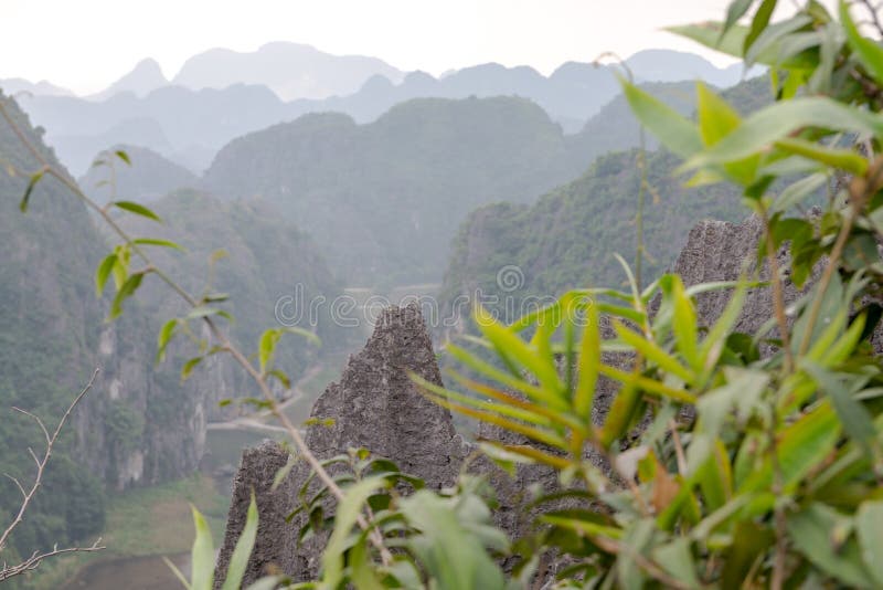 Província de Hang Mua Temple Ninh Binh, Ha Noi Vietnam Dec 2018 foto de stock Província de Hang Mua Temple Ninh Binh, Ha Noi Vietnam Dec 2018 foto de stock