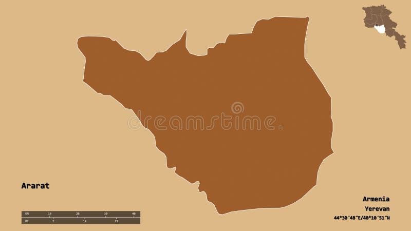 Prowincja arararat zoomed. deseń royalty ilustracja