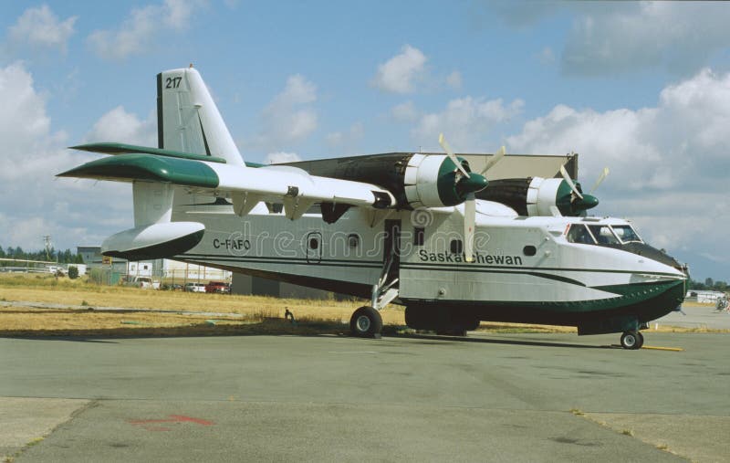 The Canadair CL-415 (Super Scooper,[2] later Bombardier 415) and the De Havilland Canada DHC-515 are a series of amphibious aircraft built originally by Canadair and subsequently by Bombardier and Viking Air, and De Havilland Canada. The CL-415 is based on the Canadair CL-215 and is designed specifically for aerial firefighting it can perform various other roles, such as search and rescue and utility transport.Development of the CL-415 began in the early 1990s, shortly after the success of the CL-215T retrofit programme had proven a viable demand for a turboprop-powered model of the original CL-215. Entering production in 2003, in addition to its new engines, the aircraft featured numerous modernisation efforts and advances over the CL-215, particularly in terms of its cockpit and aerodynamics, to yield improved performance. By the time the programme's production phase had begun, it was owned by Bombardier, who continued production up until 2015. In October 2016, the CL-415 programme was acquired by Viking Air, aiming to produce an updated CL-515,[3] since renamed the DHC-515 Firefighter, and to be produced in Calgary, Alberta, by De Havilland Canada. The Canadair CL-415 (Super Scooper,[2] later Bombardier 415) and the De Havilland Canada DHC-515 are a series of amphibious aircraft built originally by Canadair and subsequently by Bombardier and Viking Air, and De Havilland Canada. The CL-415 is based on the Canadair CL-215 and is designed specifically for aerial firefighting it can perform various other roles, such as search and rescue and utility transport.Development of the CL-415 began in the early 1990s, shortly after the success of the CL-215T retrofit programme had proven a viable demand for a turboprop-powered model of the original CL-215. Entering production in 2003, in addition to its new engines, the aircraft featured numerous modernisation efforts and advances over the CL-215, particularly in terms of its cockpit and aerodynamics, to yield improved performance. By the time the programme's production phase had begun, it was owned by Bombardier, who continued production up until 2015. In October 2016, the CL-415 programme was acquired by Viking Air, aiming to produce an updated CL-515,[3] since renamed the DHC-515 Firefighter, and to be produced in Calgary, Alberta, by De Havilland Canada.