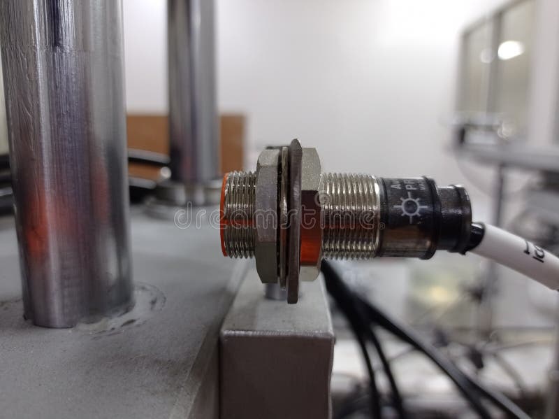 Proximity sensor for detecting metal objects royalty free stock photography