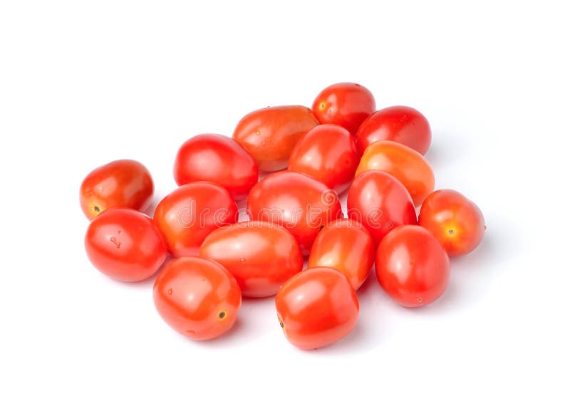 Pruimtomaten op witte achtergrond royalty-vrije stock afbeelding Pruimtomaten op witte achtergrond royalty-vrije stock afbeelding