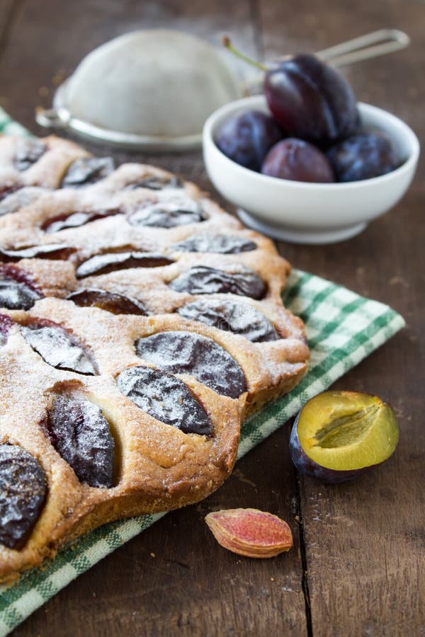 Prune pie stock image. Image of food, bakery, sweet, prune 64536587