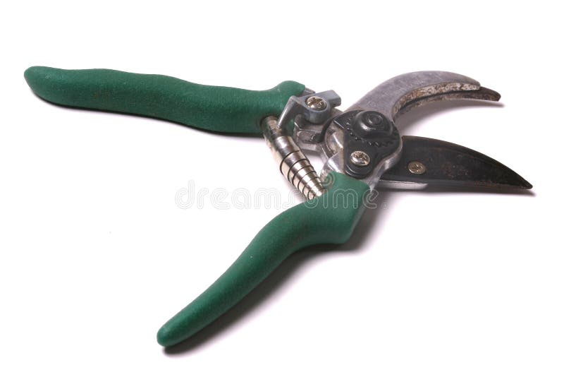 Gardening tool, pruining shears used in orchards and gardens. Gardening tool, pruining shears used in orchards and gardens