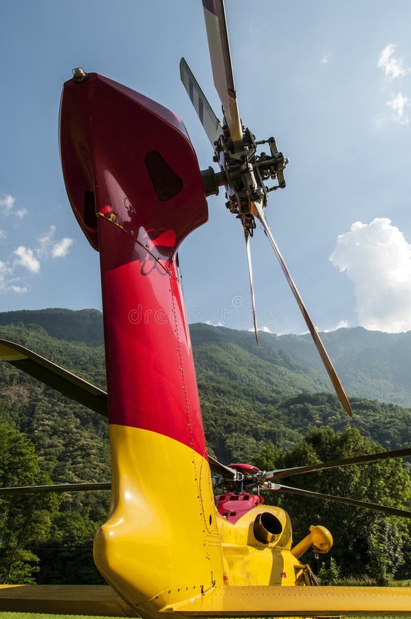 Alpine emergency helicopter rescue, Italy. Alpine emergency helicopter rescue, Italy