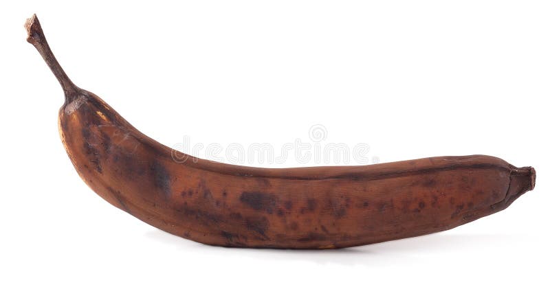 Download Przegniły Banan Odizolowywający Na Białym Tle Zdjęcie Stock - Obraz złożonej z kryzys, śmieci: 65225620