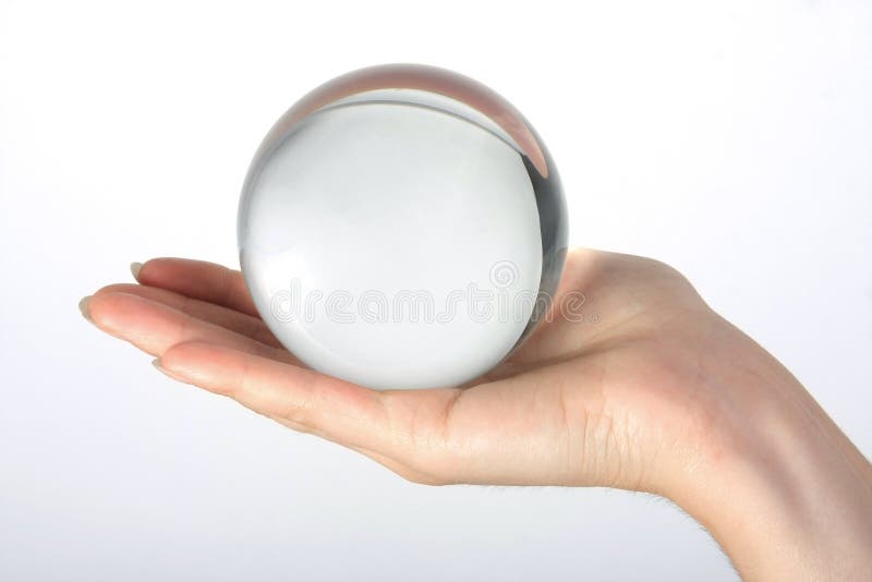 Przejrzysta szklana sfera