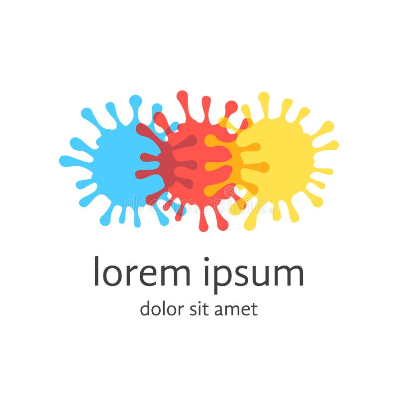 Przejrzyste atrament plamy jak kreatywnie logo ilustracja wektor Przejrzyste atrament plamy jak kreatywnie logo ilustracja wektor