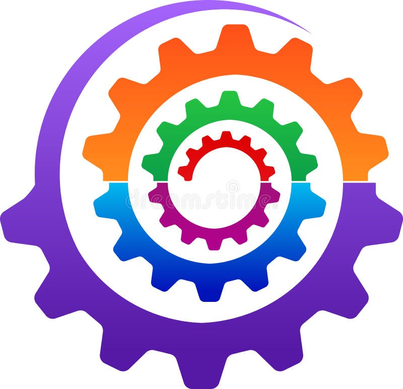 Przekładnia logo ilustracja wektor Przekładnia logo ilustracja wektor