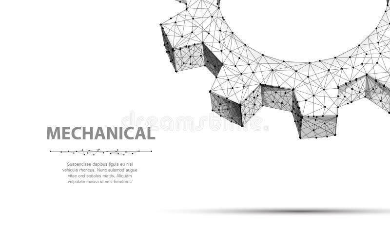 Przekładnie Zbliżenia wireframe dwa abstrakcjonistyczna wektorowa przekładnia 3d ilustracja odizolowywająca na biel ilustracja wektor Przekładnie Zbliżenia wireframe dwa abstrakcjonistyczna wektorowa przekładnia 3d ilustracja odizolowywająca na biel ilustracja wektor