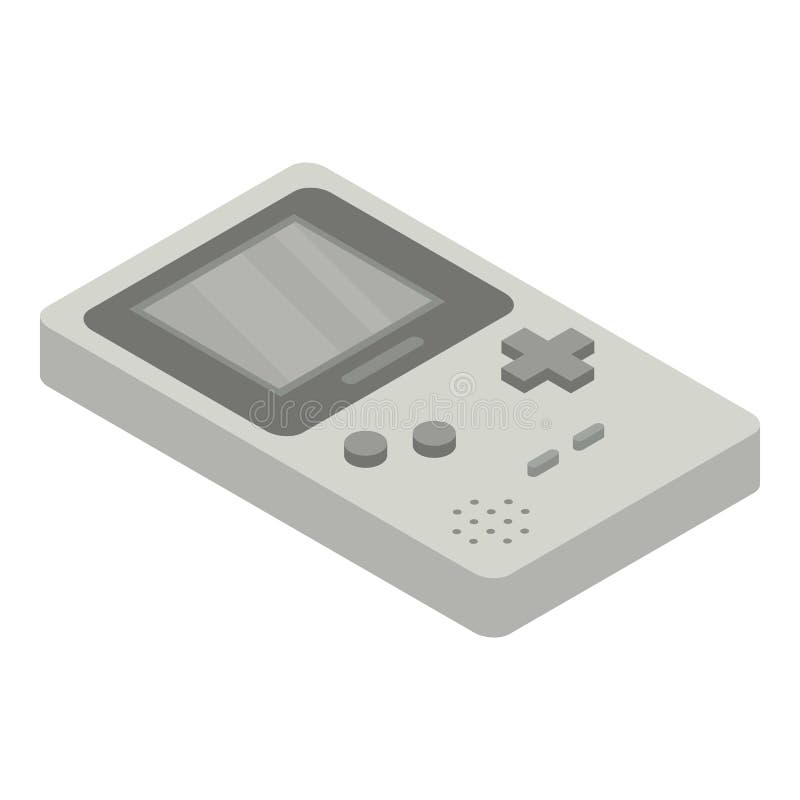 Przenośna gemowa konsoli ikona, isometric styl ilustracja wektor Przenośna gemowa konsoli ikona, isometric styl ilustracja wektor