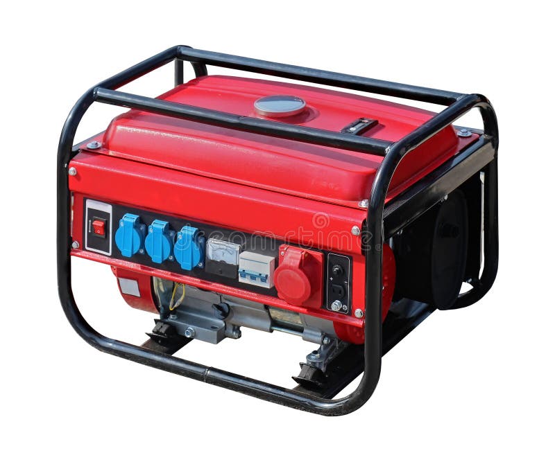 Portable power generator isolated with clipping path included. Portable power generator isolated with clipping path included