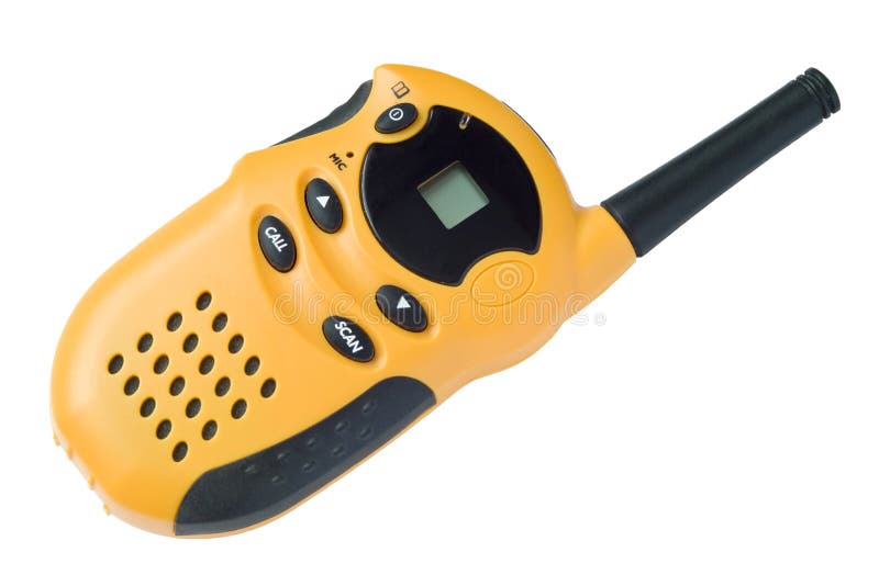 Isolated image of portable radio set. Isolated image of portable radio set