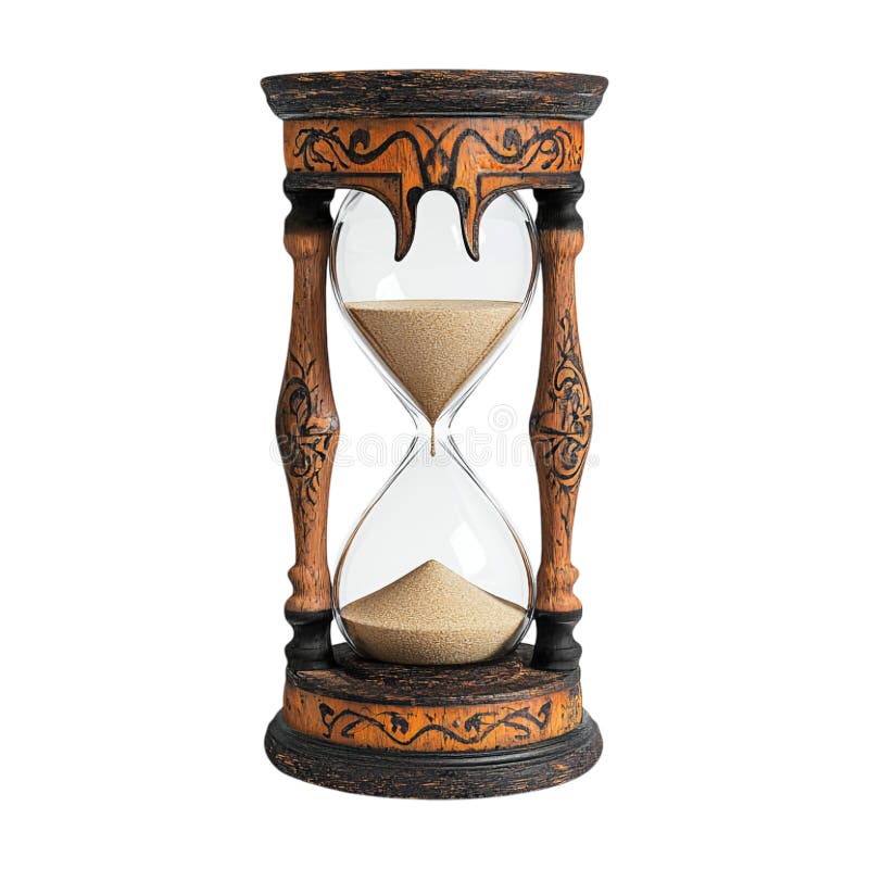 Przezroczysty lub PNG obraz Vintage Hourglass royalty ilustracja